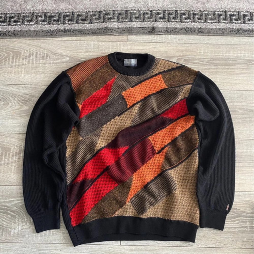 Vintage sweater Carlo Colucci pullover pulli grunge retro y2k